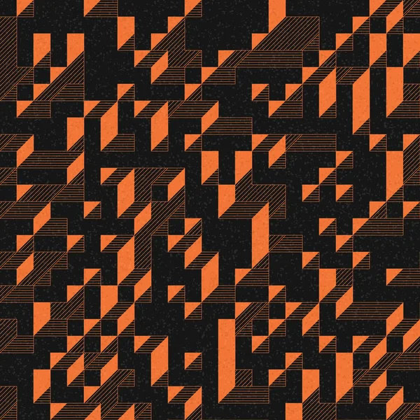 Edward Zajec 'in 1971' deki Il Cubo 'sunun uygulanması. Esasen 8 taştan oluşan bir Truchet fayans seti ve yerleştirme sanatı illüstrasyonu için kurallar