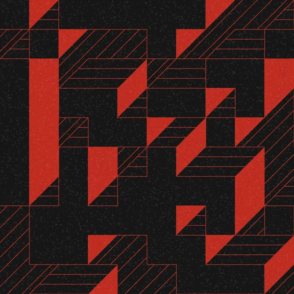 Edward Zajec 'in 1971' deki Il Cubo 'sunun uygulanması. Esasen 8 taştan oluşan bir Truchet fayans seti ve yerleştirme sanatı illüstrasyonu için kurallar