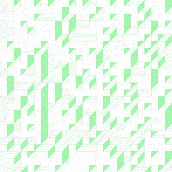 Edward Zajec 'in 1971' deki Il Cubo 'sunun uygulanması. Esasen 8 taştan oluşan bir Truchet fayans seti ve yerleştirme sanatı illüstrasyonu için kurallar