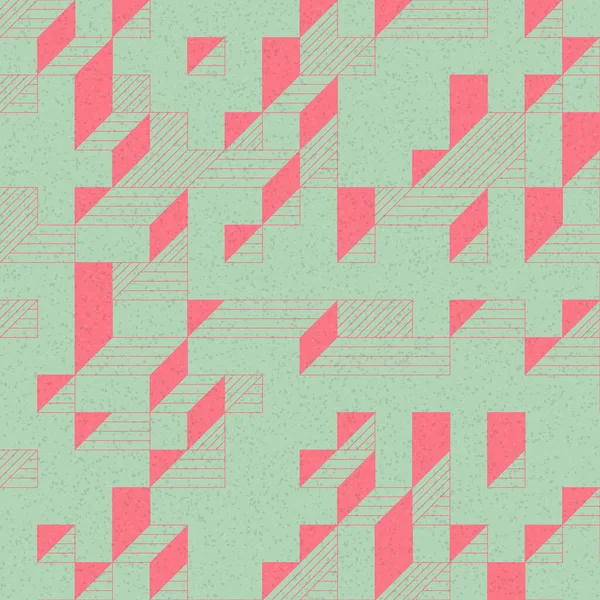 Edward Zajec 'in 1971' deki Il Cubo 'sunun uygulanması. Esasen 8 taştan oluşan bir Truchet fayans seti ve yerleştirme sanatı illüstrasyonu için kurallar