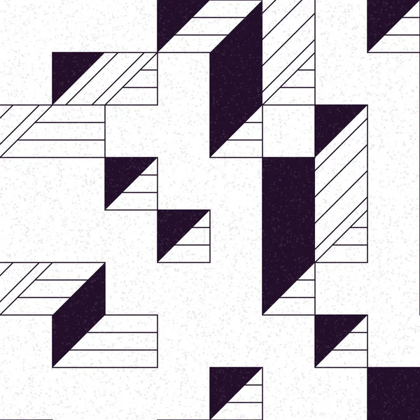 Edward Zajec 'in 1971' deki Il Cubo 'sunun uygulanması. Esasen 8 taştan oluşan bir Truchet fayans seti ve yerleştirme sanatı illüstrasyonu için kurallar