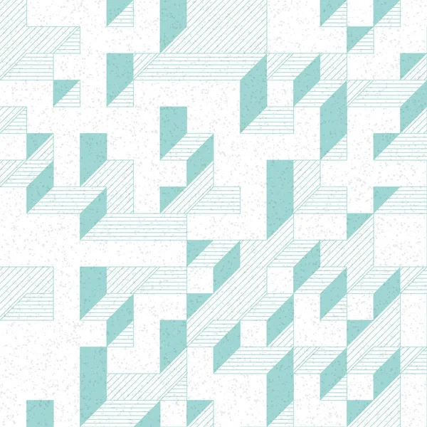 Edward Zajec 'in 1971' deki Il Cubo 'sunun uygulanması. Esasen 8 taştan oluşan bir Truchet fayans seti ve yerleştirme sanatı illüstrasyonu için kurallar