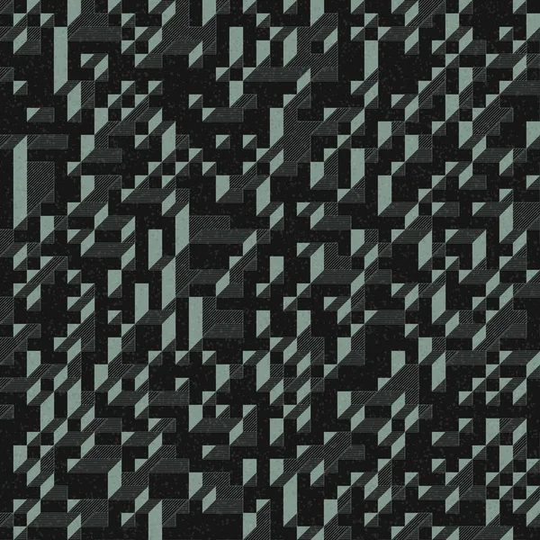 Edward Zajec 'in 1971' deki Il Cubo 'sunun uygulanması. Esasen 8 taştan oluşan bir Truchet fayans seti ve yerleştirme sanatı illüstrasyonu için kurallar