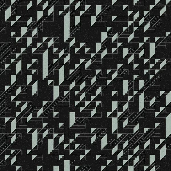 Edward Zajec 'in 1971' deki Il Cubo 'sunun uygulanması. Esasen 8 taştan oluşan bir Truchet fayans seti ve yerleştirme sanatı illüstrasyonu için kurallar