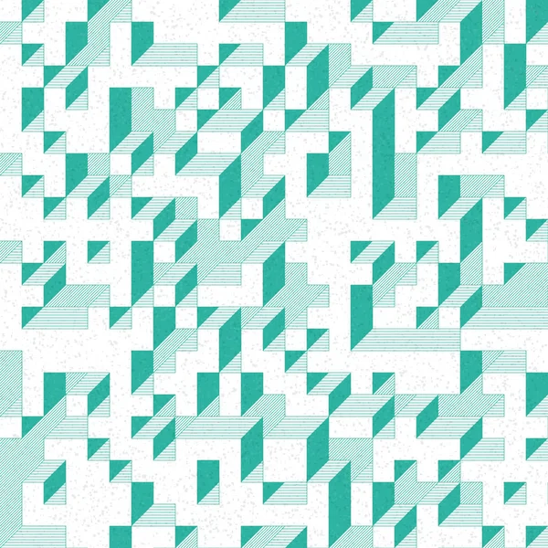 Edward Zajec 'in 1971' deki Il Cubo 'sunun uygulanması. Esasen 8 taştan oluşan bir Truchet fayans seti ve yerleştirme sanatı illüstrasyonu için kurallar