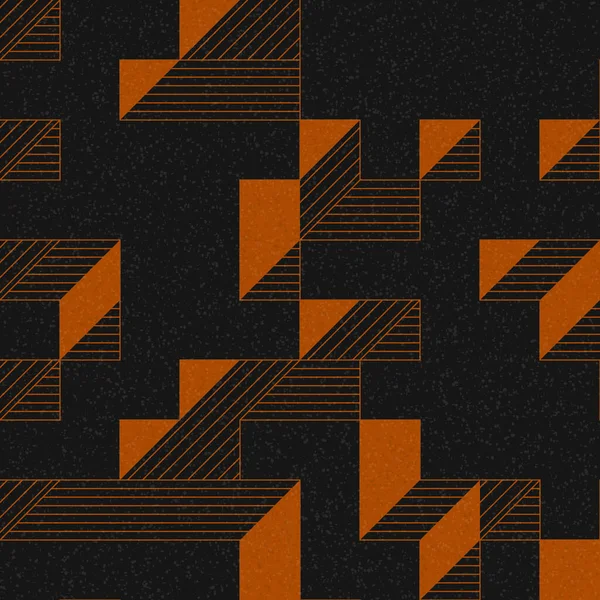 Edward Zajec 'in 1971' deki Il Cubo 'sunun uygulanması. Esasen 8 taştan oluşan bir Truchet fayans seti ve yerleştirme sanatı illüstrasyonu için kurallar