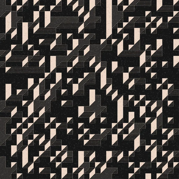 Edward Zajec 'in 1971' deki Il Cubo 'sunun uygulanması. Esasen 8 taştan oluşan bir Truchet fayans seti ve yerleştirme sanatı illüstrasyonu için kurallar