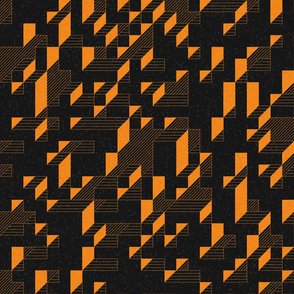 Edward Zajec 'in 1971' deki Il Cubo 'sunun uygulanması. Esasen 8 taştan oluşan bir Truchet fayans seti ve yerleştirme sanatı illüstrasyonu için kurallar