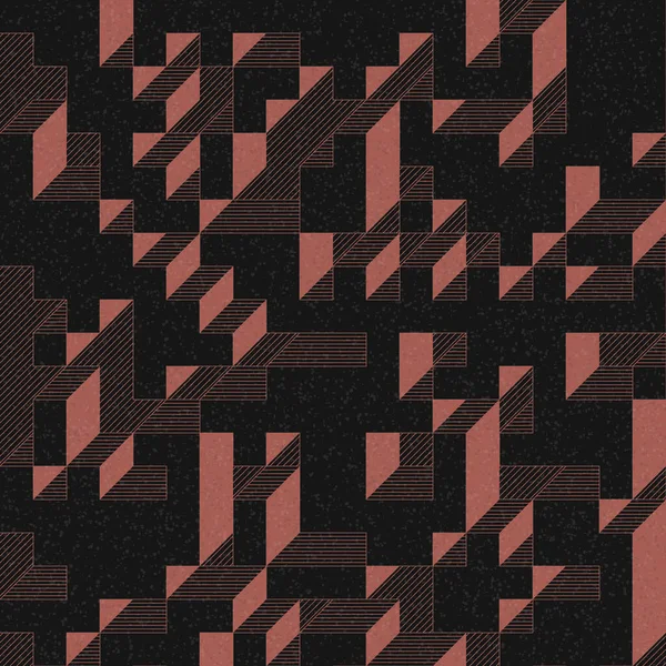 Edward Zajec 'in 1971' deki Il Cubo 'sunun uygulanması. Esasen 8 taştan oluşan bir Truchet fayans seti ve yerleştirme sanatı illüstrasyonu için kurallar