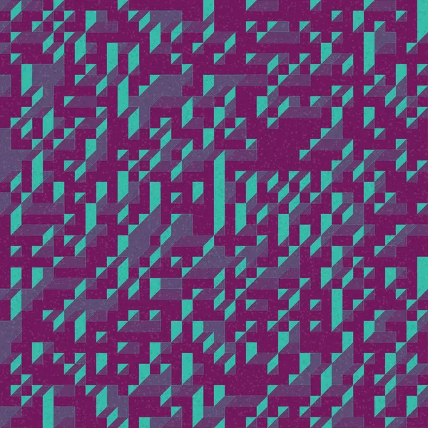 Edward Zajec 'in 1971' deki Il Cubo 'sunun uygulanması. Esasen 8 taştan oluşan bir Truchet fayans seti ve yerleştirme sanatı illüstrasyonu için kurallar