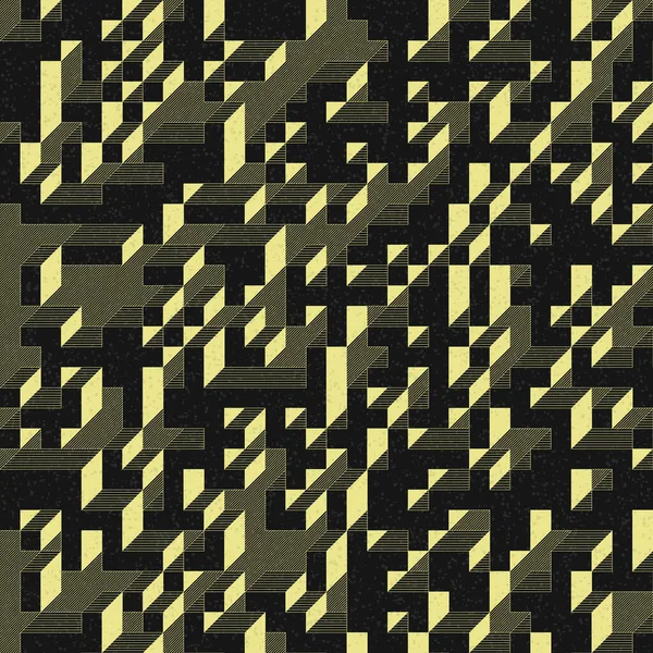 Edward Zajec 'in 1971' deki Il Cubo 'sunun uygulanması. Esasen 8 taştan oluşan bir Truchet fayans seti ve yerleştirme sanatı illüstrasyonu için kurallar