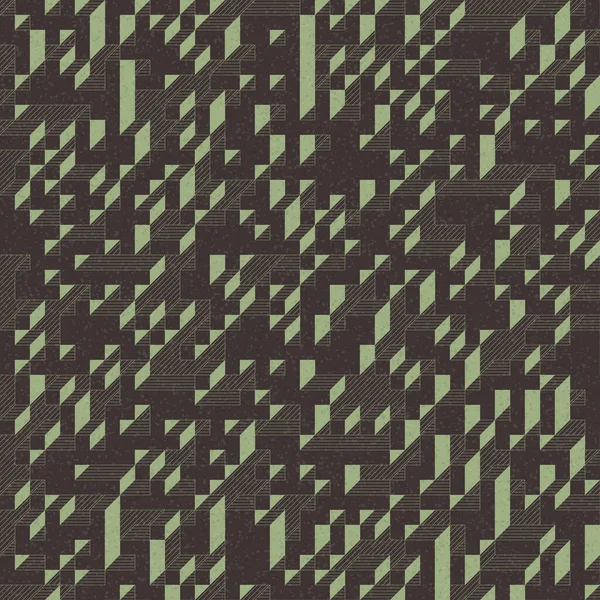 Edward Zajec 'in 1971' deki Il Cubo 'sunun uygulanması. Esasen 8 taştan oluşan bir Truchet fayans seti ve yerleştirme sanatı illüstrasyonu için kurallar