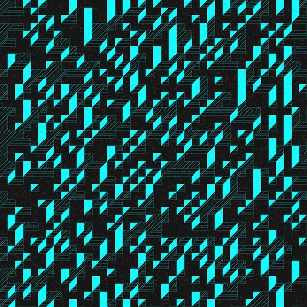 Edward Zajec 'in 1971' deki Il Cubo 'sunun uygulanması. Esasen 8 taştan oluşan bir Truchet fayans seti ve yerleştirme sanatı illüstrasyonu için kurallar