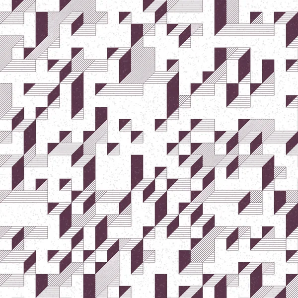 Edward Zajec 'in 1971' deki Il Cubo 'sunun uygulanması. Esasen 8 taştan oluşan bir Truchet fayans seti ve yerleştirme sanatı illüstrasyonu için kurallar