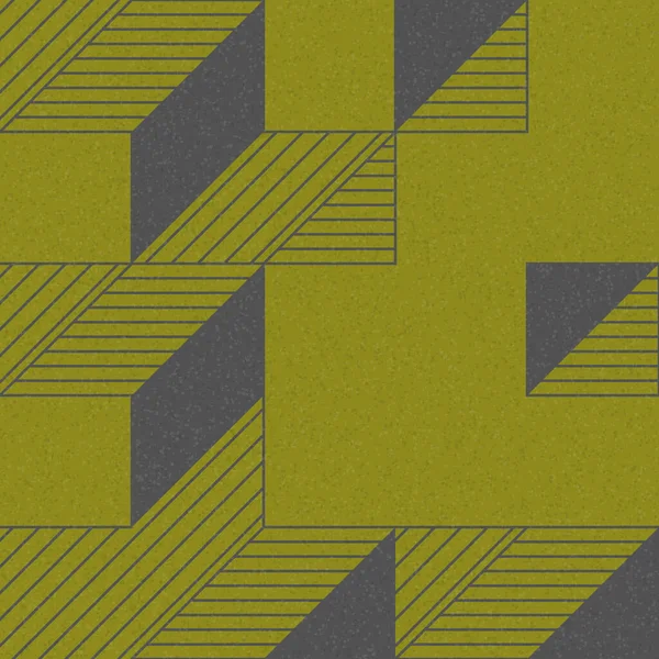 Edward Zajec 'in 1971' deki Il Cubo 'sunun uygulanması. Esasen 8 taştan oluşan bir Truchet fayans seti ve yerleştirme sanatı illüstrasyonu için kurallar