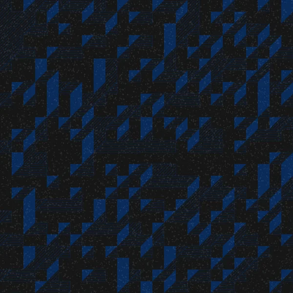 Edward Zajec 'in 1971' deki Il Cubo 'sunun uygulanması. Esasen 8 taştan oluşan bir Truchet fayans seti ve yerleştirme sanatı illüstrasyonu için kurallar