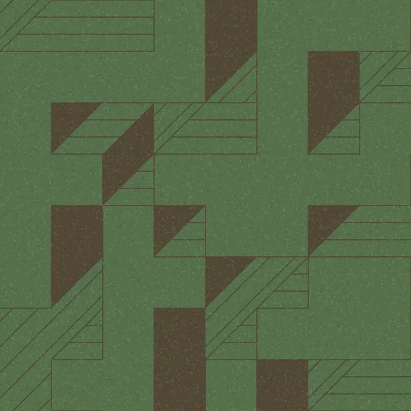 Edward Zajec 'in 1971' deki Il Cubo 'sunun uygulanması. Esasen 8 taştan oluşan bir Truchet fayans seti ve yerleştirme sanatı illüstrasyonu için kurallar