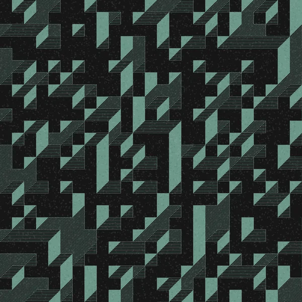 Edward Zajec 'in 1971' deki Il Cubo 'sunun uygulanması. Esasen 8 taştan oluşan bir Truchet fayans seti ve yerleştirme sanatı illüstrasyonu için kurallar