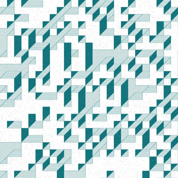 Edward Zajec 'in 1971' deki Il Cubo 'sunun uygulanması. Esasen 8 taştan oluşan bir Truchet fayans seti ve yerleştirme sanatı illüstrasyonu için kurallar