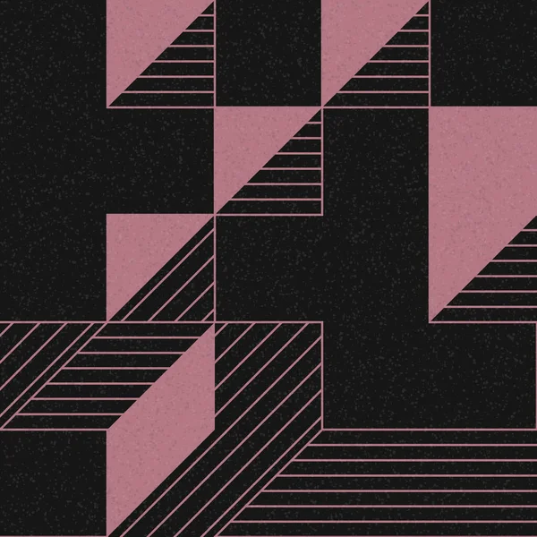 Edward Zajec 'in 1971' deki Il Cubo 'sunun uygulanması. Esasen 8 taştan oluşan bir Truchet fayans seti ve yerleştirme sanatı illüstrasyonu için kurallar