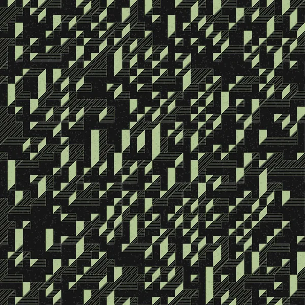 Edward Zajec 'in 1971' deki Il Cubo 'sunun uygulanması. Esasen 8 taştan oluşan bir Truchet fayans seti ve yerleştirme sanatı illüstrasyonu için kurallar