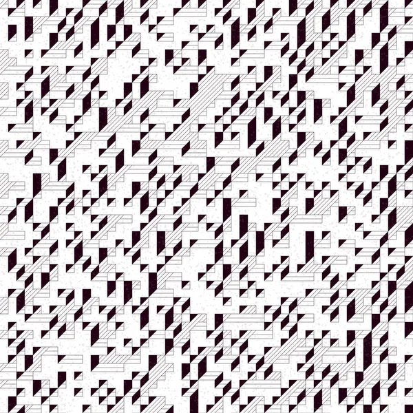 Edward Zajec 'in 1971' deki Il Cubo 'sunun uygulanması. Esasen 8 taştan oluşan bir Truchet fayans seti ve yerleştirme sanatı illüstrasyonu için kurallar