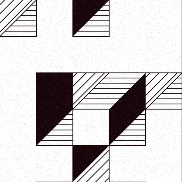 Edward Zajec 'in 1971' deki Il Cubo 'sunun uygulanması. Esasen 8 taştan oluşan bir Truchet fayans seti ve yerleştirme sanatı illüstrasyonu için kurallar