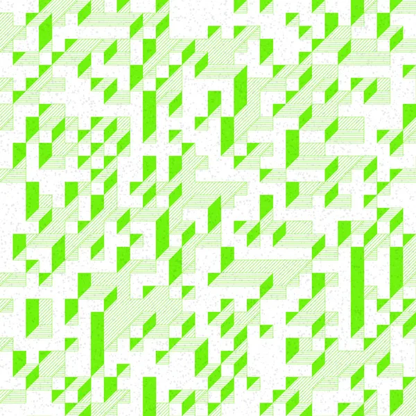 Edward Zajec 'in 1971' deki Il Cubo 'sunun uygulanması. Esasen 8 taştan oluşan bir Truchet fayans seti ve yerleştirme sanatı illüstrasyonu için kurallar