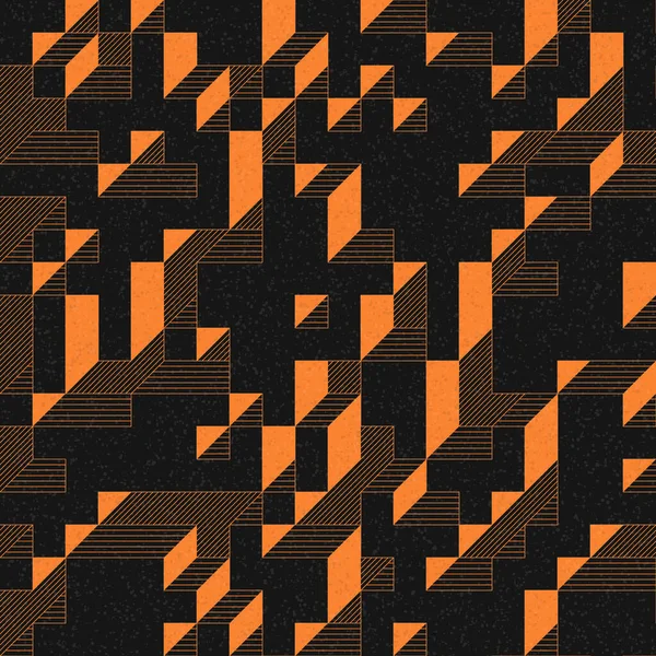 Edward Zajec 'in 1971' deki Il Cubo 'sunun uygulanması. Esasen 8 taştan oluşan bir Truchet fayans seti ve yerleştirme sanatı illüstrasyonu için kurallar