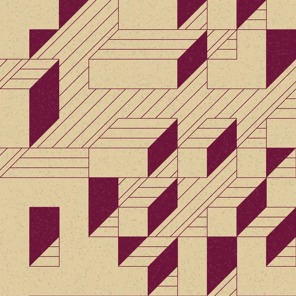 Edward Zajec 'in 1971' deki Il Cubo 'sunun uygulanması. Esasen 8 taştan oluşan bir Truchet fayans seti ve yerleştirme sanatı illüstrasyonu için kurallar