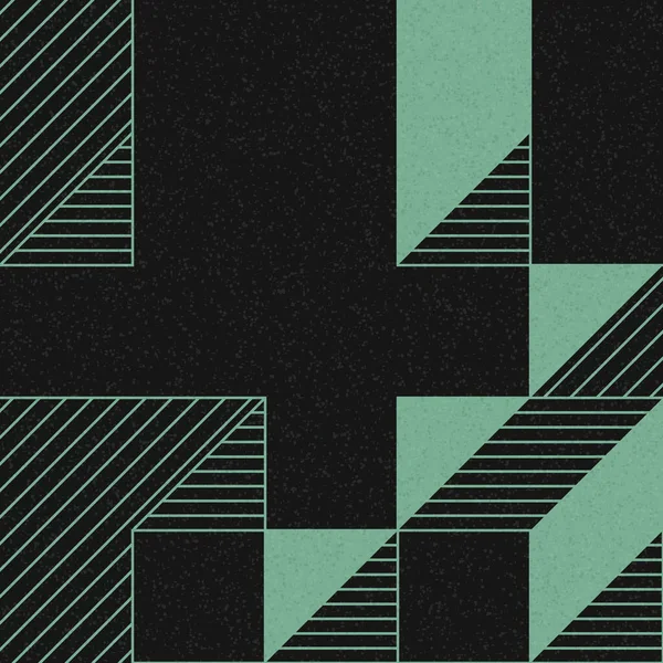 Edward Zajec 'in 1971' deki Il Cubo 'sunun uygulanması. Esasen 8 taştan oluşan bir Truchet fayans seti ve yerleştirme sanatı illüstrasyonu için kurallar