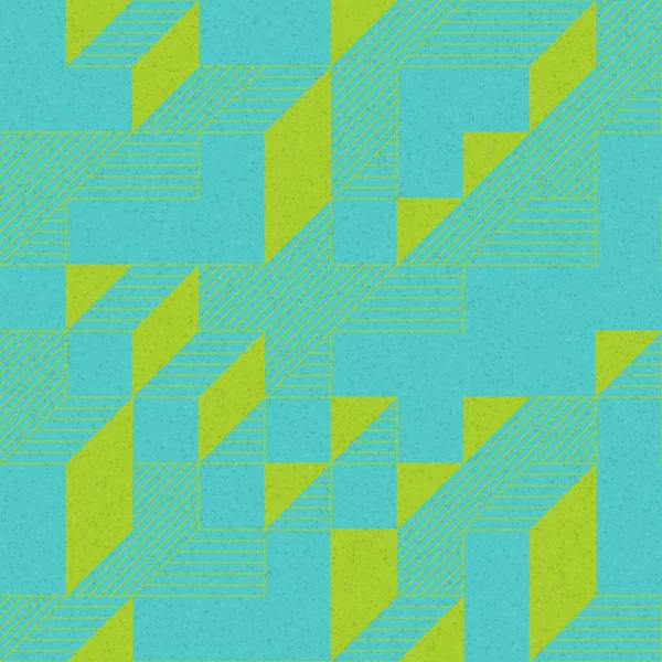 Edward Zajec 'in 1971' deki Il Cubo 'sunun uygulanması. Esasen 8 taştan oluşan bir Truchet fayans seti ve yerleştirme sanatı illüstrasyonu için kurallar