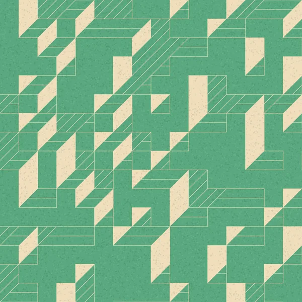 Edward Zajec 'in 1971' deki Il Cubo 'sunun uygulanması. Esasen 8 taştan oluşan bir Truchet fayans seti ve yerleştirme sanatı illüstrasyonu için kurallar