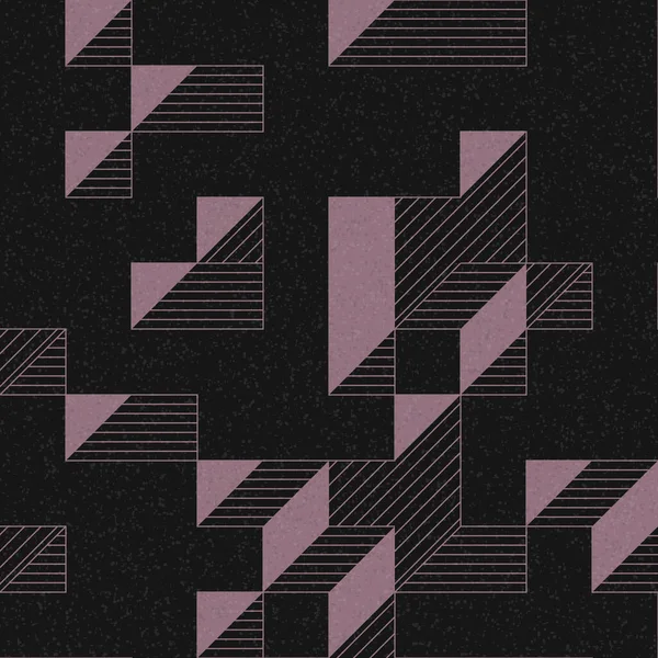 Edward Zajec 'in 1971' deki Il Cubo 'sunun uygulanması. Esasen 8 taştan oluşan bir Truchet fayans seti ve yerleştirme sanatı illüstrasyonu için kurallar