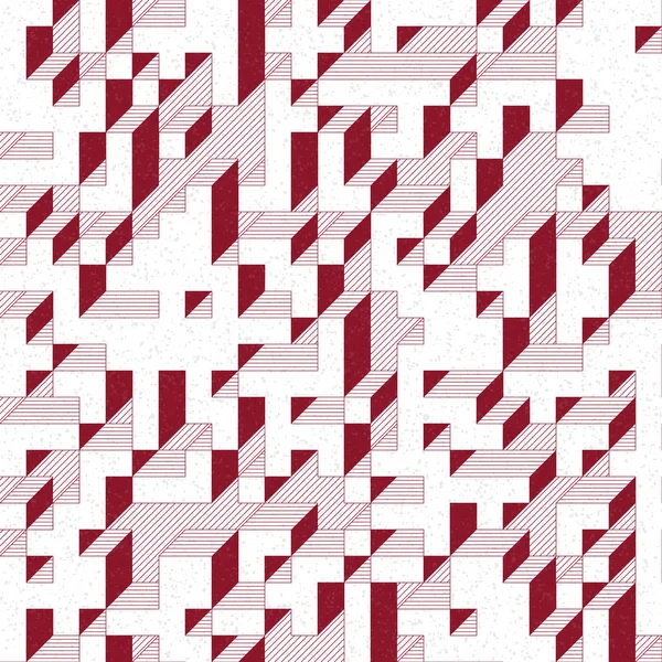 Edward Zajec 'in 1971' deki Il Cubo 'sunun uygulanması. Esasen 8 taştan oluşan bir Truchet fayans seti ve yerleştirme sanatı illüstrasyonu için kurallar