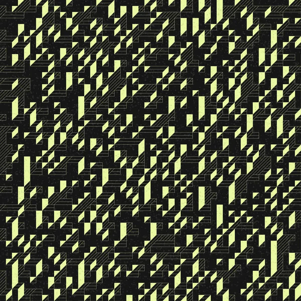 Edward Zajec 'in 1971' deki Il Cubo 'sunun uygulanması. Esasen 8 taştan oluşan bir Truchet fayans seti ve yerleştirme sanatı illüstrasyonu için kurallar