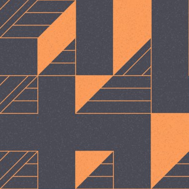 Edward Zajec 'in 1971' deki Il Cubo 'sunun uygulanması. Esasen 8 taştan oluşan bir Truchet fayans seti ve yerleştirme sanatı illüstrasyonu için kurallar