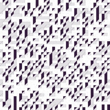 Edward Zajec 'in 1971' deki Il Cubo 'sunun uygulanması. Esasen 8 taştan oluşan bir Truchet fayans seti ve yerleştirme sanatı illüstrasyonu için kurallar