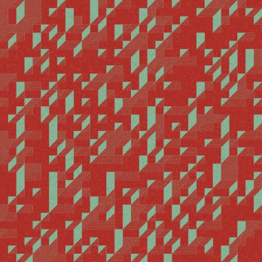 Edward Zajec 'in 1971' deki Il Cubo 'sunun uygulanması. Esasen 8 taştan oluşan bir Truchet fayans seti ve yerleştirme sanatı illüstrasyonu için kurallar