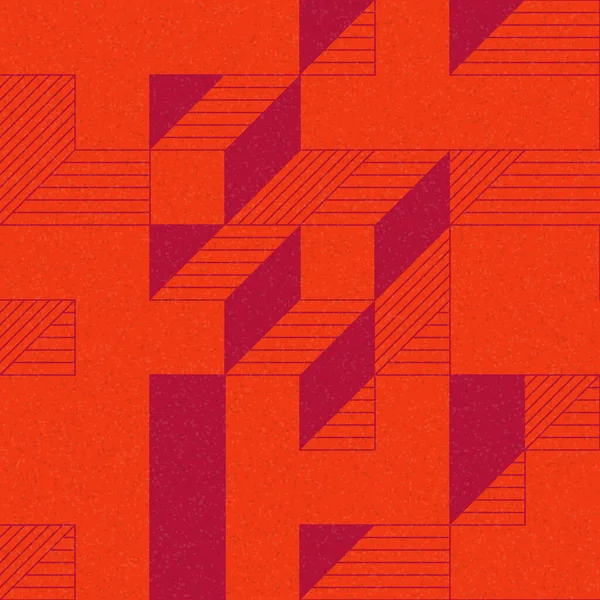 Edward Zajec 'in 1971' deki Il Cubo 'sunun uygulanması. Esasen 8 taştan oluşan bir Truchet fayans seti ve yerleştirme sanatı illüstrasyonu için kurallar