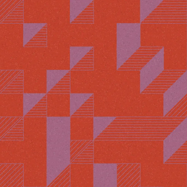 Edward Zajec 'in 1971' deki Il Cubo 'sunun uygulanması. Esasen 8 taştan oluşan bir Truchet fayans seti ve yerleştirme sanatı illüstrasyonu için kurallar