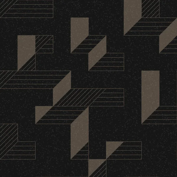 Edward Zajec 'in 1971' deki Il Cubo 'sunun uygulanması. Esasen 8 taştan oluşan bir Truchet fayans seti ve yerleştirme sanatı illüstrasyonu için kurallar