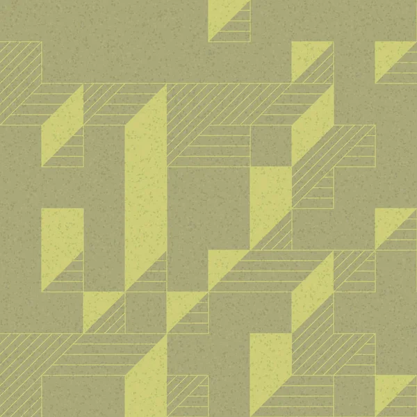 Edward Zajec 'in 1971' deki Il Cubo 'sunun uygulanması. Esasen 8 taştan oluşan bir Truchet fayans seti ve yerleştirme sanatı illüstrasyonu için kurallar