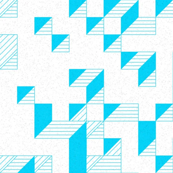 Edward Zajec 'in 1971' deki Il Cubo 'sunun uygulanması. Esasen 8 taştan oluşan bir Truchet fayans seti ve yerleştirme sanatı illüstrasyonu için kurallar