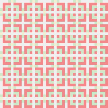 Soyut çapraz desenli üretken hesaplama sanatı çizimi