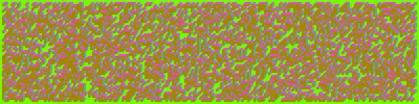 Edward Zajec 'in 1971' deki Il Cubo 'sunun uygulanması. Esasen 8 taştan oluşan bir Truchet fayans seti ve yerleştirme sanatı illüstrasyonu için kurallar