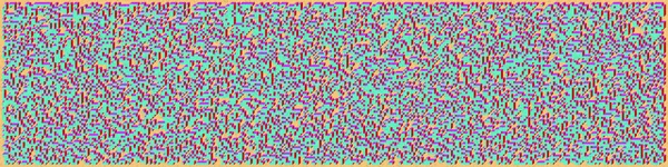 Edward Zajec 'in 1971' deki Il Cubo 'sunun uygulanması. Esasen 8 taştan oluşan bir Truchet fayans seti ve yerleştirme sanatı illüstrasyonu için kurallar