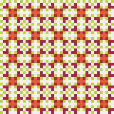 Soyut çapraz desenli üretken hesaplama sanatı çizimi