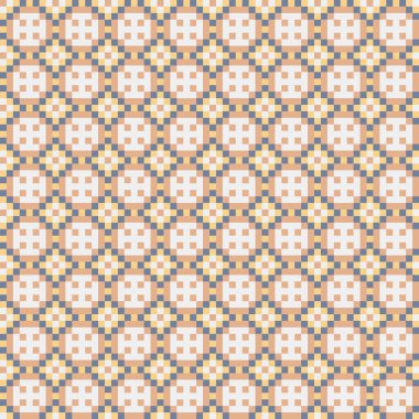 Soyut çapraz desenli üretken hesaplama sanatı çizimi