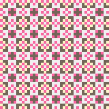 Soyut çapraz desenli üretken hesaplama sanatı çizimi